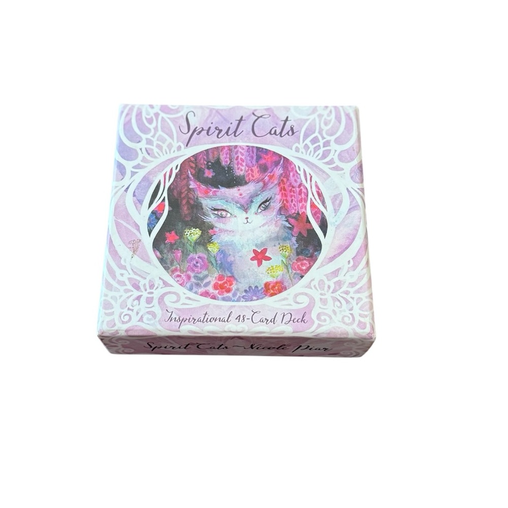 Spirit Cats Inspirational Card Deck Book by Nicole Piar